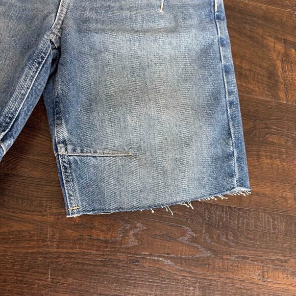 Free People We The Free Ghost Town Denim Shorts 100% Cotton Blue‎ Size 27 - Picture 6 of 14